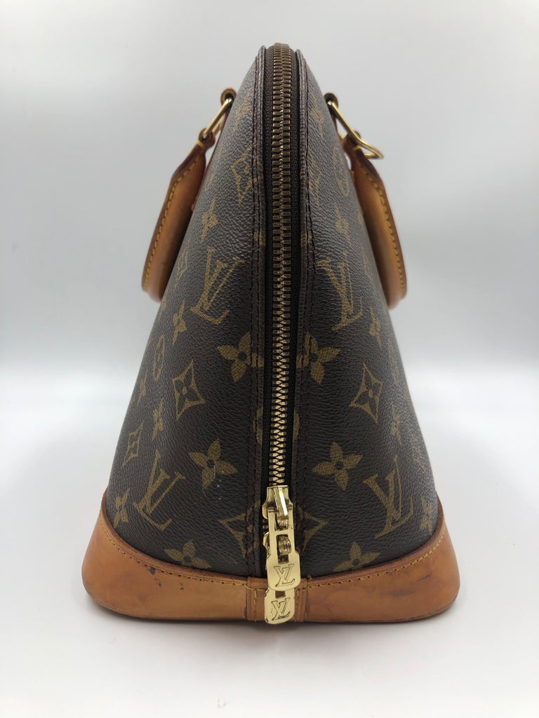 Louis Vuitton Brown Monogram Canvas Alma Pm Bag For Sale at 1stdibs