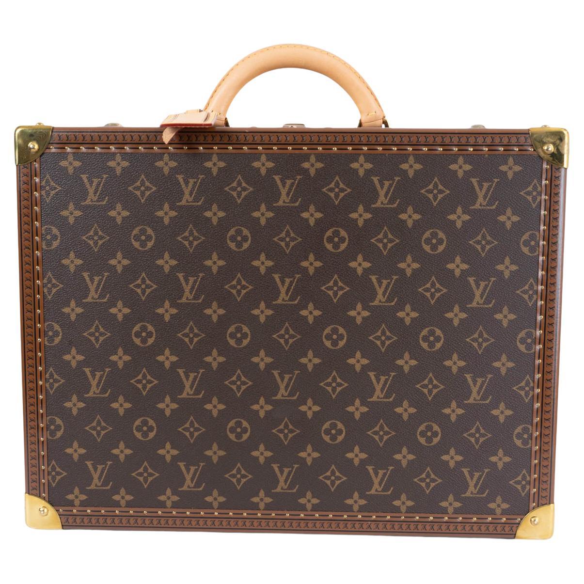 LOUIS VUITTON brown Monogram canvas ALZER 45 Suitcase Bag For Sale