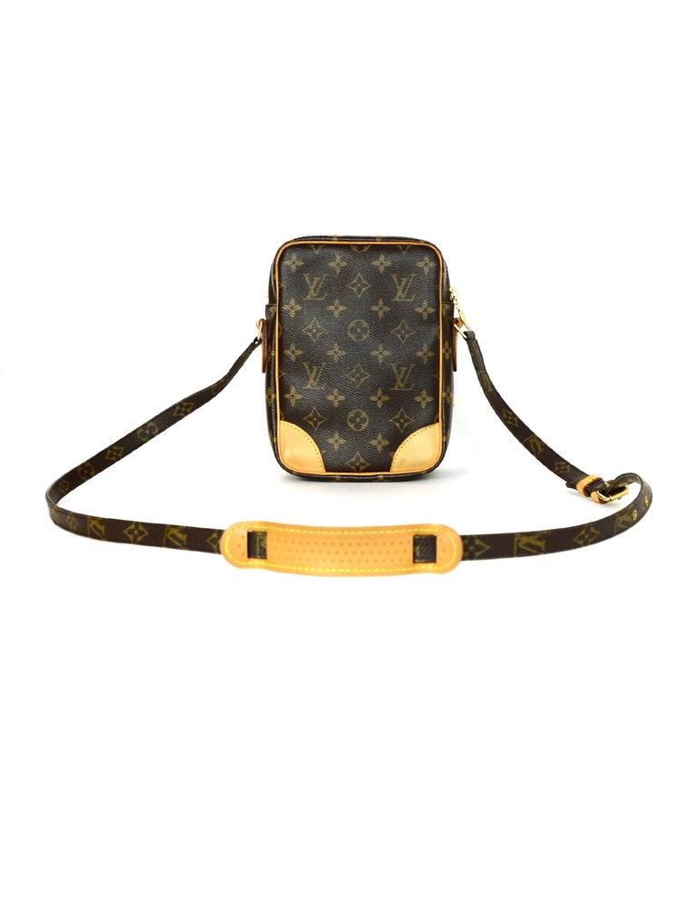 Louis Vuitton Brown Monogram Canvas Amazon PM Crossbody Bag For Sale at 1stdibs