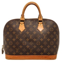 Louis Vuitton Brown Monogram Canvas and Leather Alma PM Bag