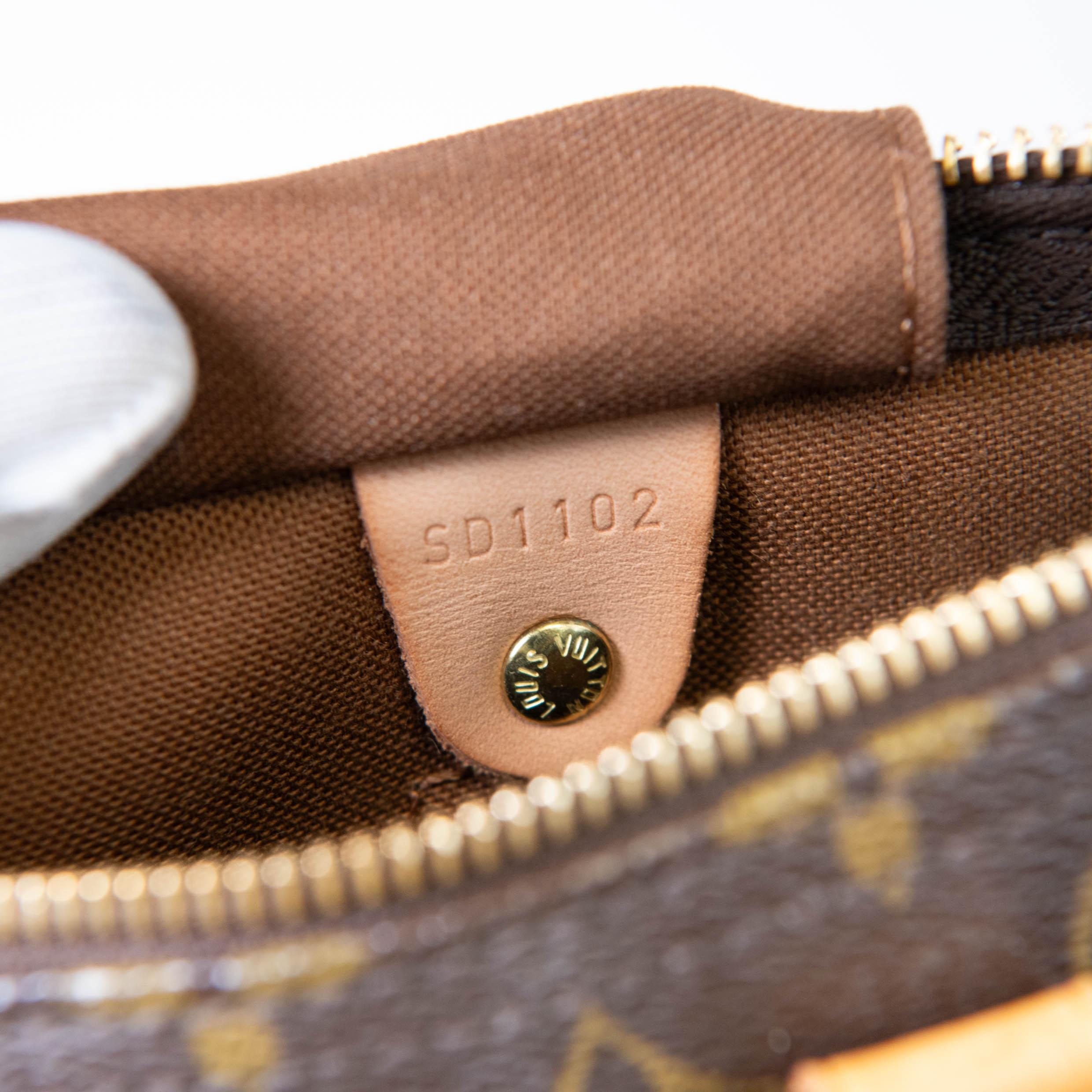 Louis Vuitton Brown Monogram Canvas and Leather Trim Speedy 35 Tote Bag For Sale 3