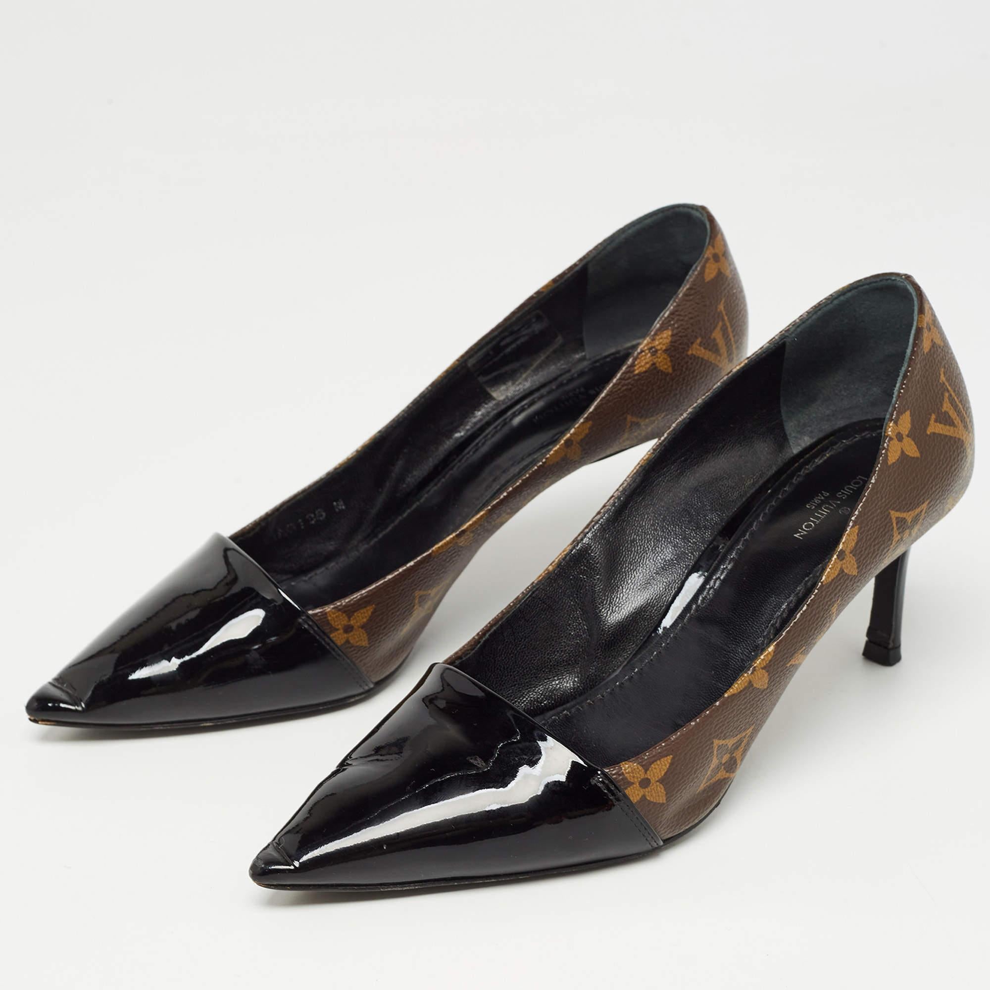 The fashion house’s tradition of excellence, coupled with modern design sensibilities, works to make these LV pumps a fabulous choice. They'll help you deliver a chic look with ease.

