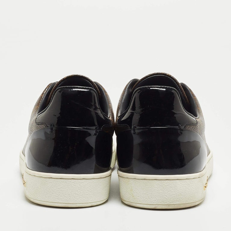Louis Vuitton Women's Frontrow Black Patent Leather Sneakers Size 40