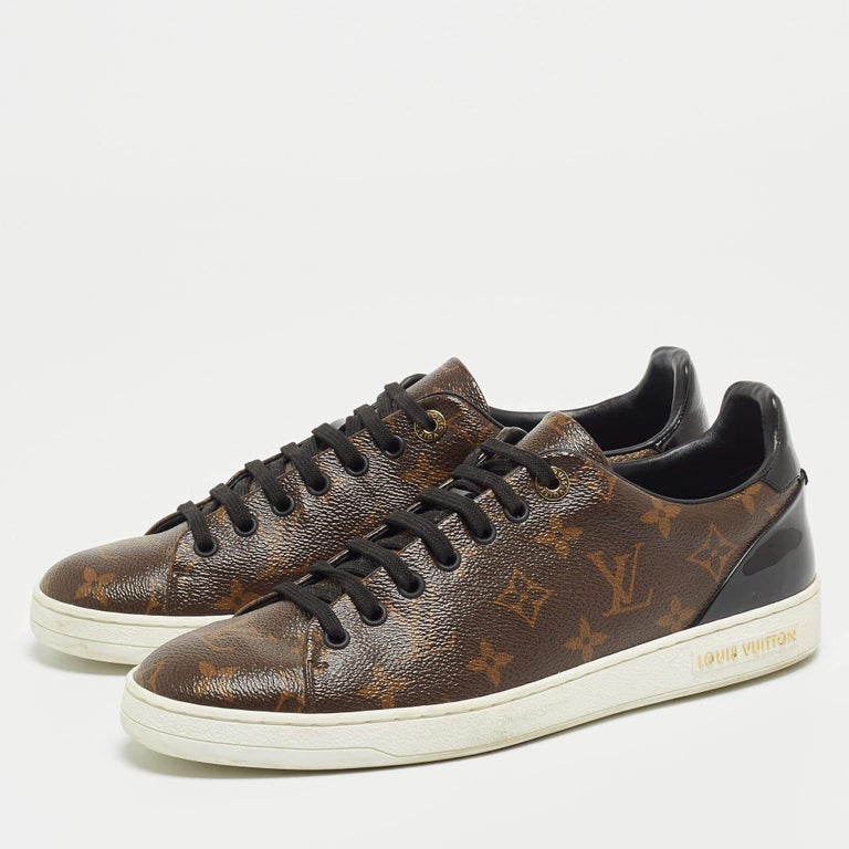 Louis Vuitton Marrón Monograma Lienzo y Charol Frontrow Zapatillas