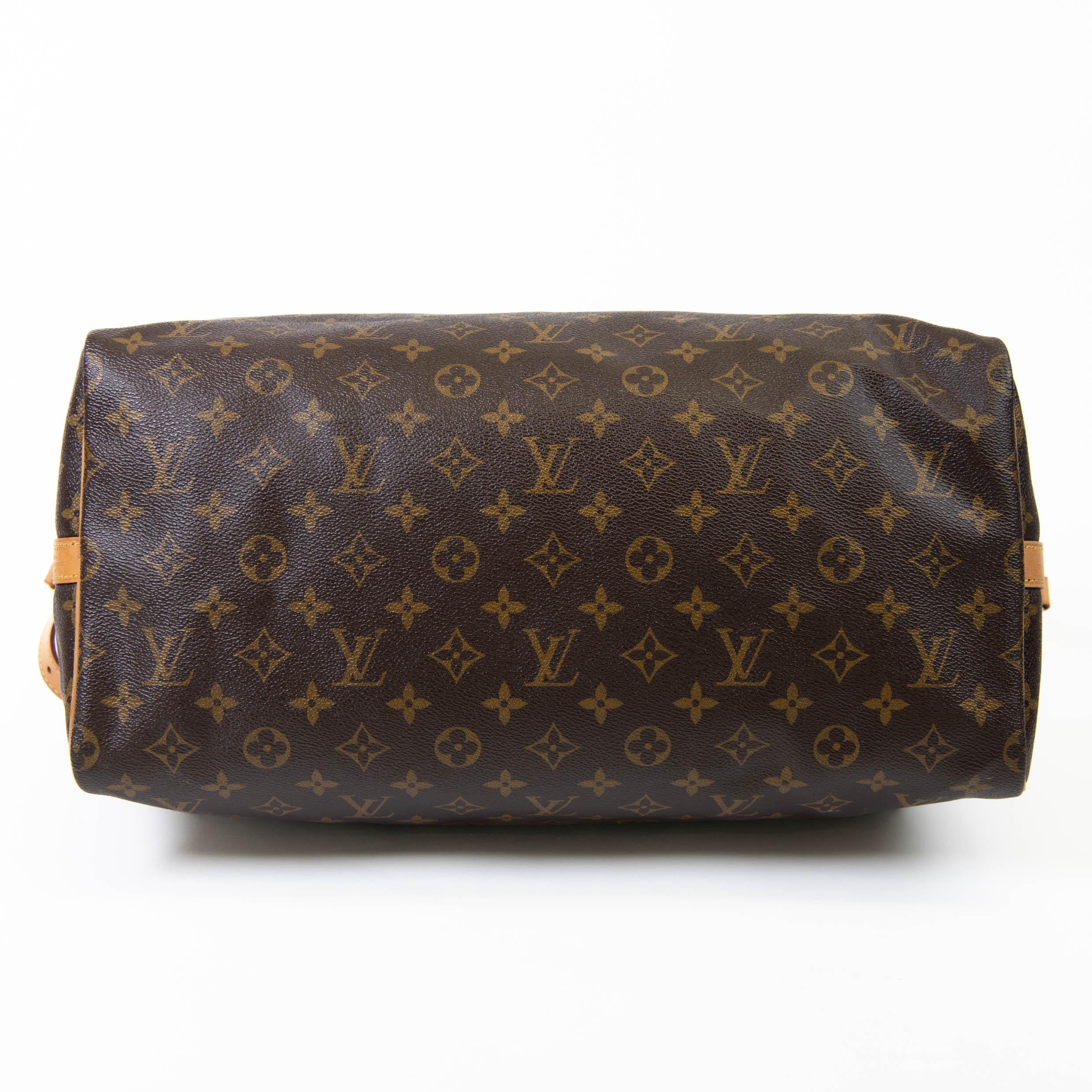 Louis Vuitton Brown Monogram Canvas Bandoulière Keepall 40 1