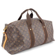 LOUIS VUITTON brown Monogram canvas BEAUBOURG GM Duffle Weekender Bag