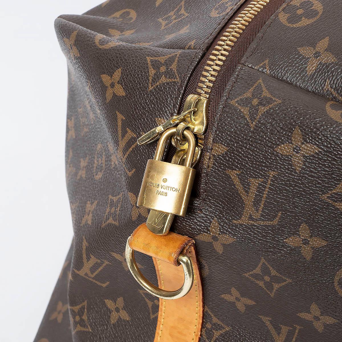 LOUIS VUITTON brown Monogram canvas BEAUBOURG GM Duffle Weekender Bag 3