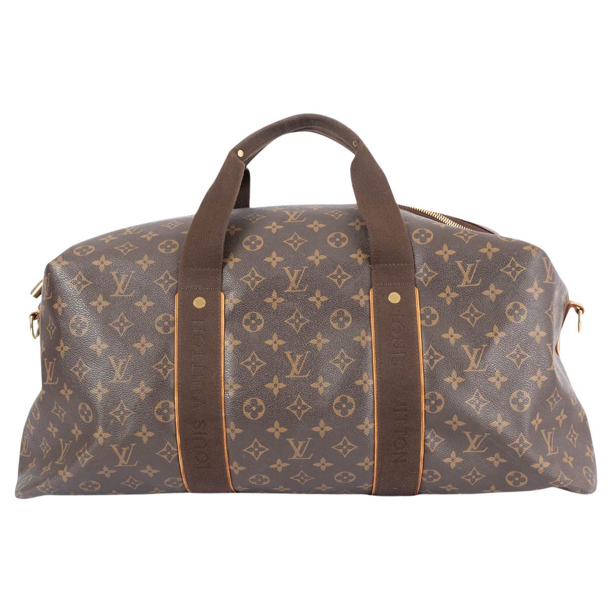 LOUIS VUITTON brown Monogram canvas BEAUBOURG GM Duffle Weekender Bag