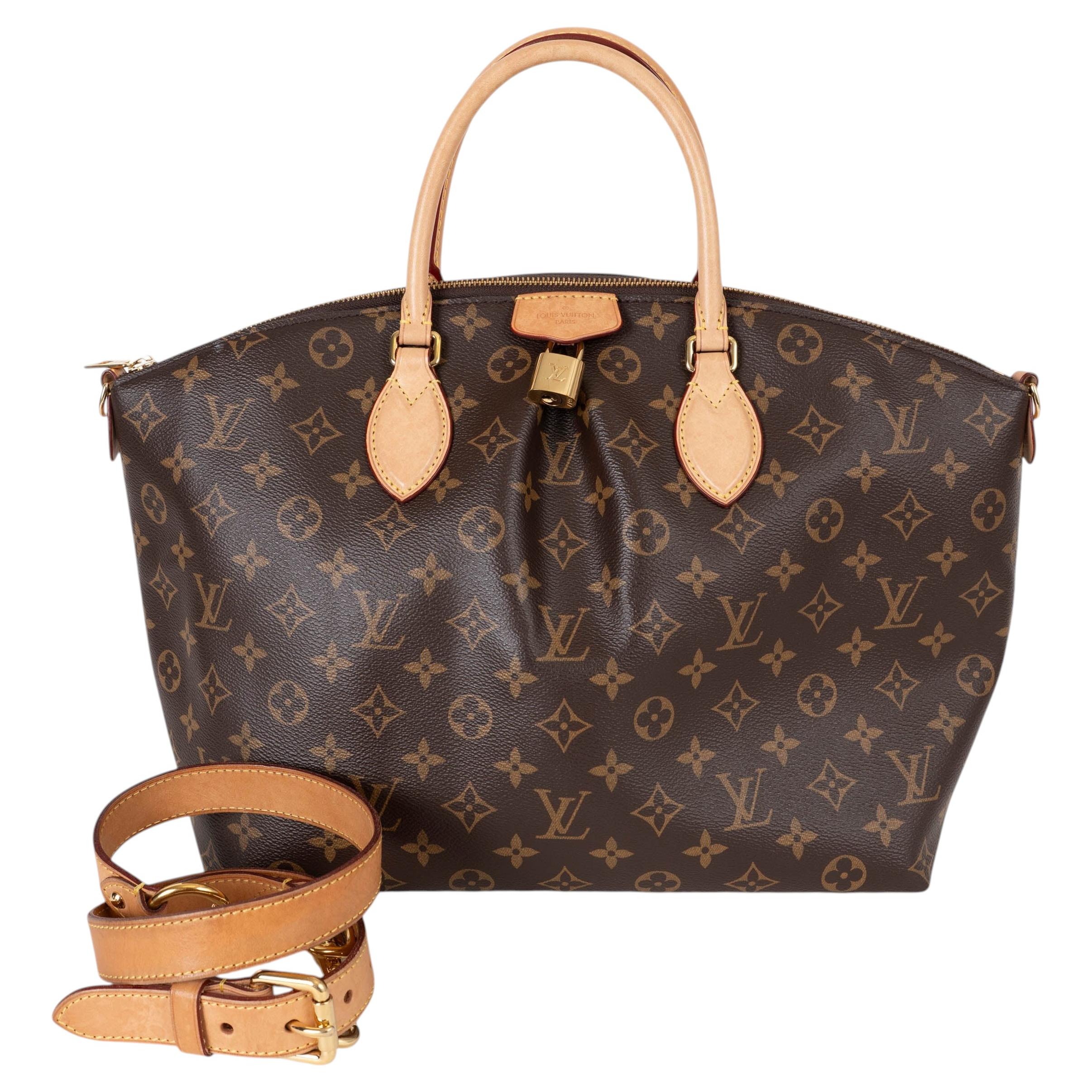 LOUIS VUITTON brown Monogram canvas BOETIE MM Bag