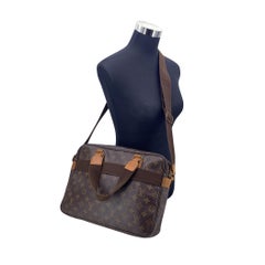 Louis Vuitton Brown Monogram Canvas Bosphore Shoulder Briefcase Bag