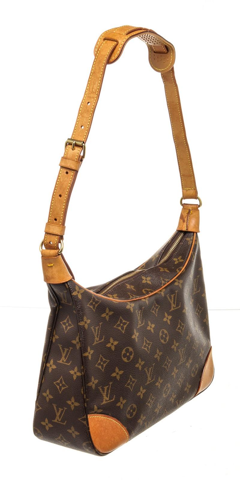 Louis Vuitton Braun Monogramm Canvas Boulogne 30cm Tasche im Zustand „Gut“ im Angebot in Irvine, CA