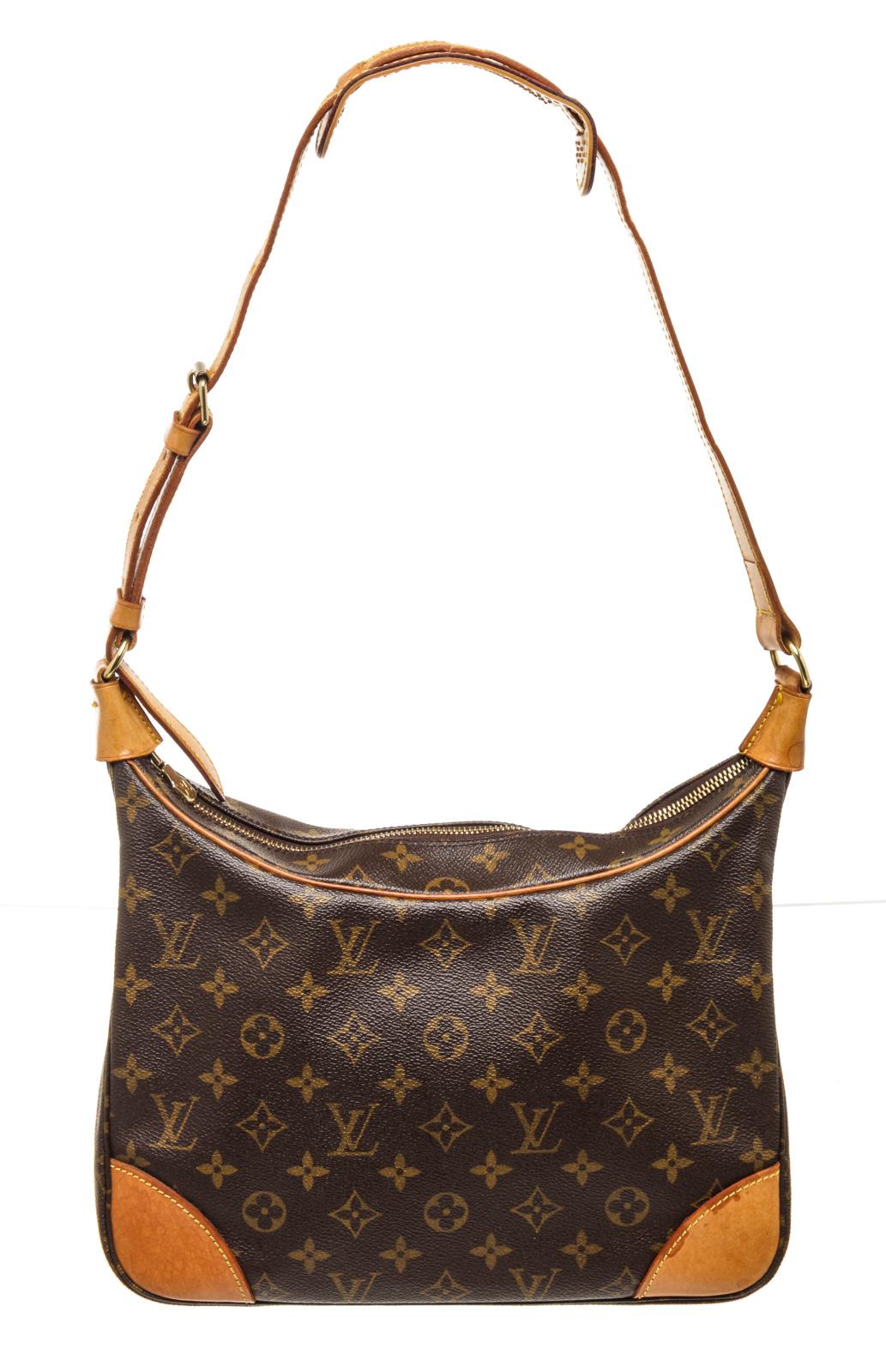 Louis Vuitton Braun Monogramm Canvas Boulogne 30cm Tasche Damen im Angebot