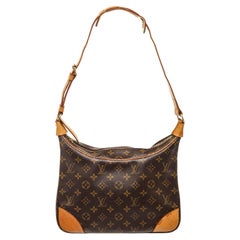 Louis Vuitton Braun Monogramm Canvas Boulogne 30cm Tasche