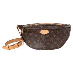 LOUIS VUITTON brown Monogram Canvas BUMBAG Belt Bag