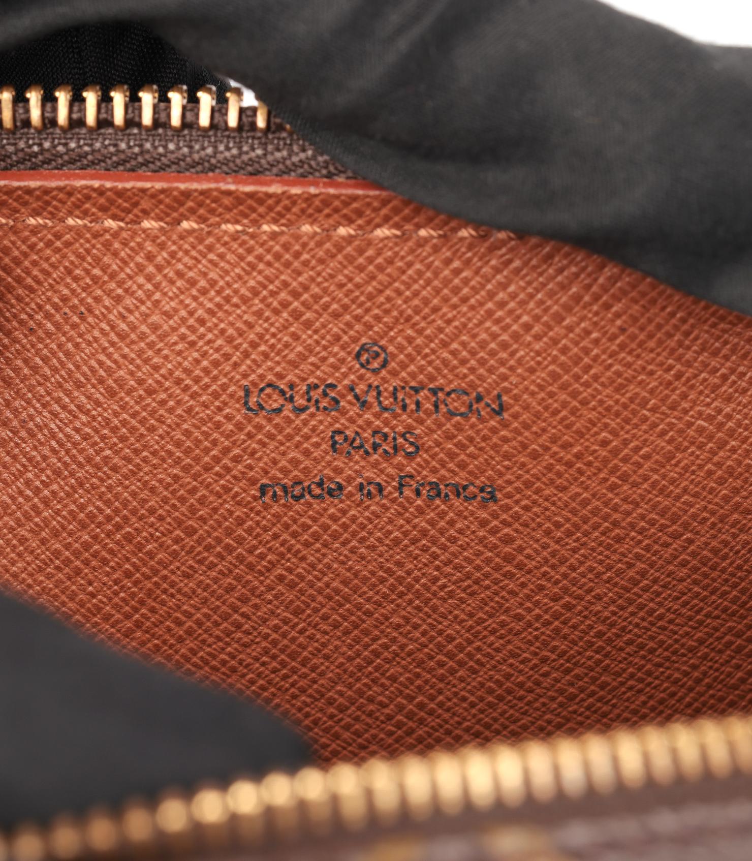 Louis Vuitton Braun Monogram Canvas & Kalbsleder Vintage Papillon 26 im Angebot 3