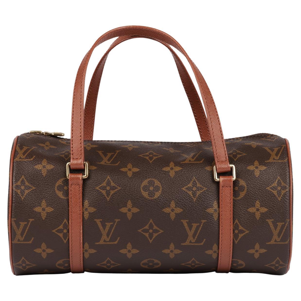 Louis Vuitton Braun Monogram Canvas & Kalbsleder Vintage Papillon 26 im Angebot