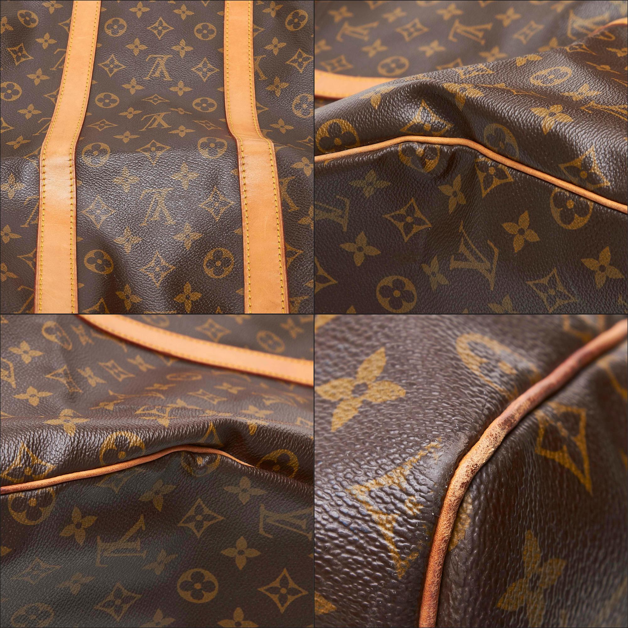 Louis Vuitton Brown Monogram Canvas Canvas Monogram Keepall 55 France For Sale 9