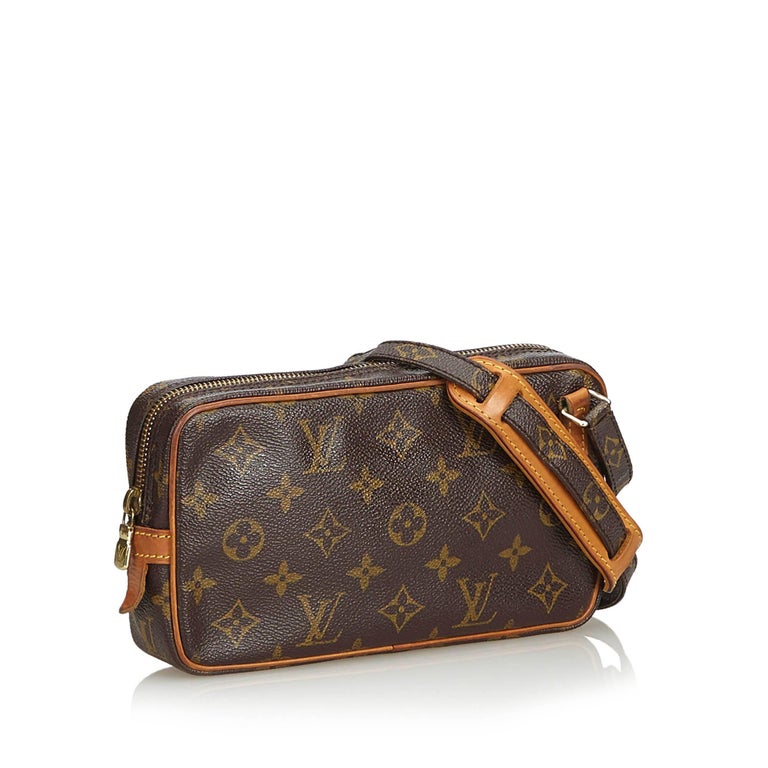 Louis Vuitton Brown Monogram Canvas Canvas Monogram Marly Bandouliere  France For Sale at 1stDibs