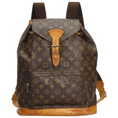 Louis Vuitton Brown Monogram Canvas Canvas Monogram Montsouris GM France