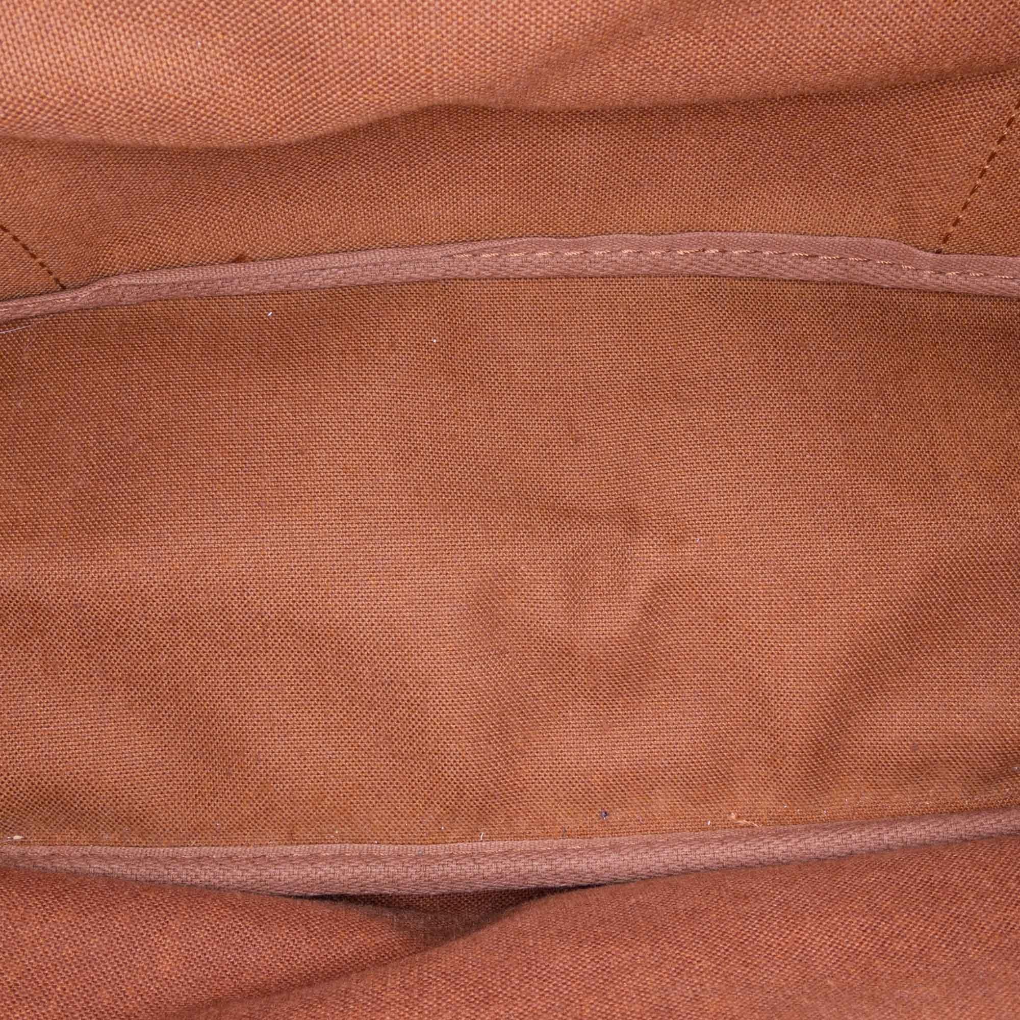 Women's Louis Vuitton Brown Monogram Canvas Canvas Monogram Saumur 43 France
