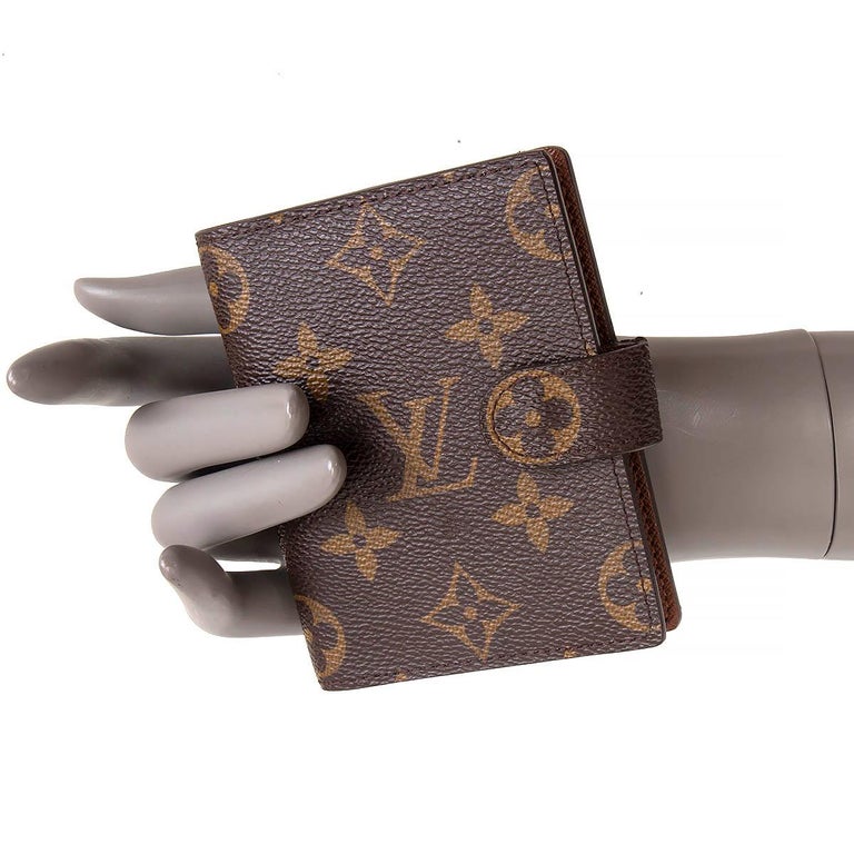coin card holder leather small bag Louis Vuitton Brown in Leather - 24255110