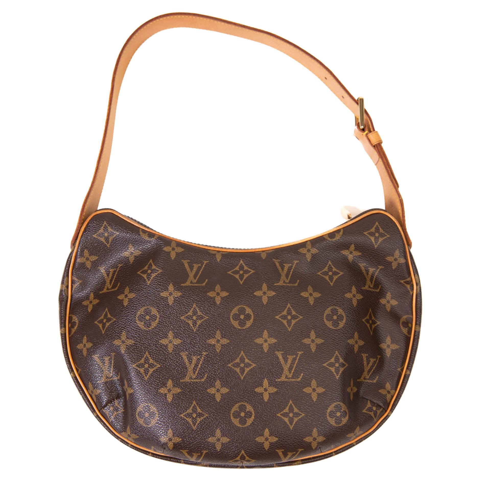 Louis Vuitton Brown Monogram Canvas Croissant MM Bag For Sale