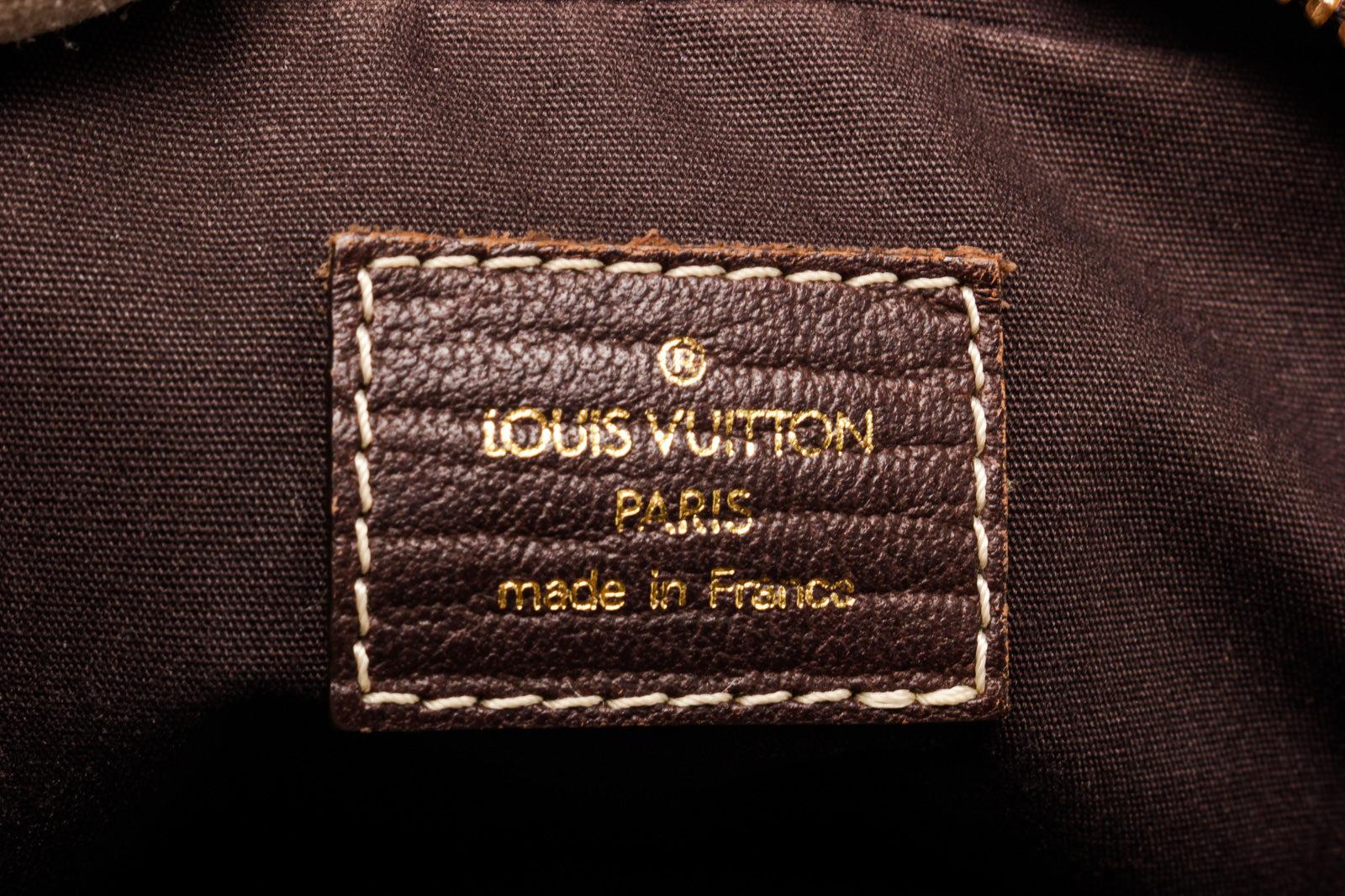 Louis Vuitton Brown Monogram Canvas Danube Crossbody Bag with monogram canvas In Fair Condition For Sale In Irvine, CA