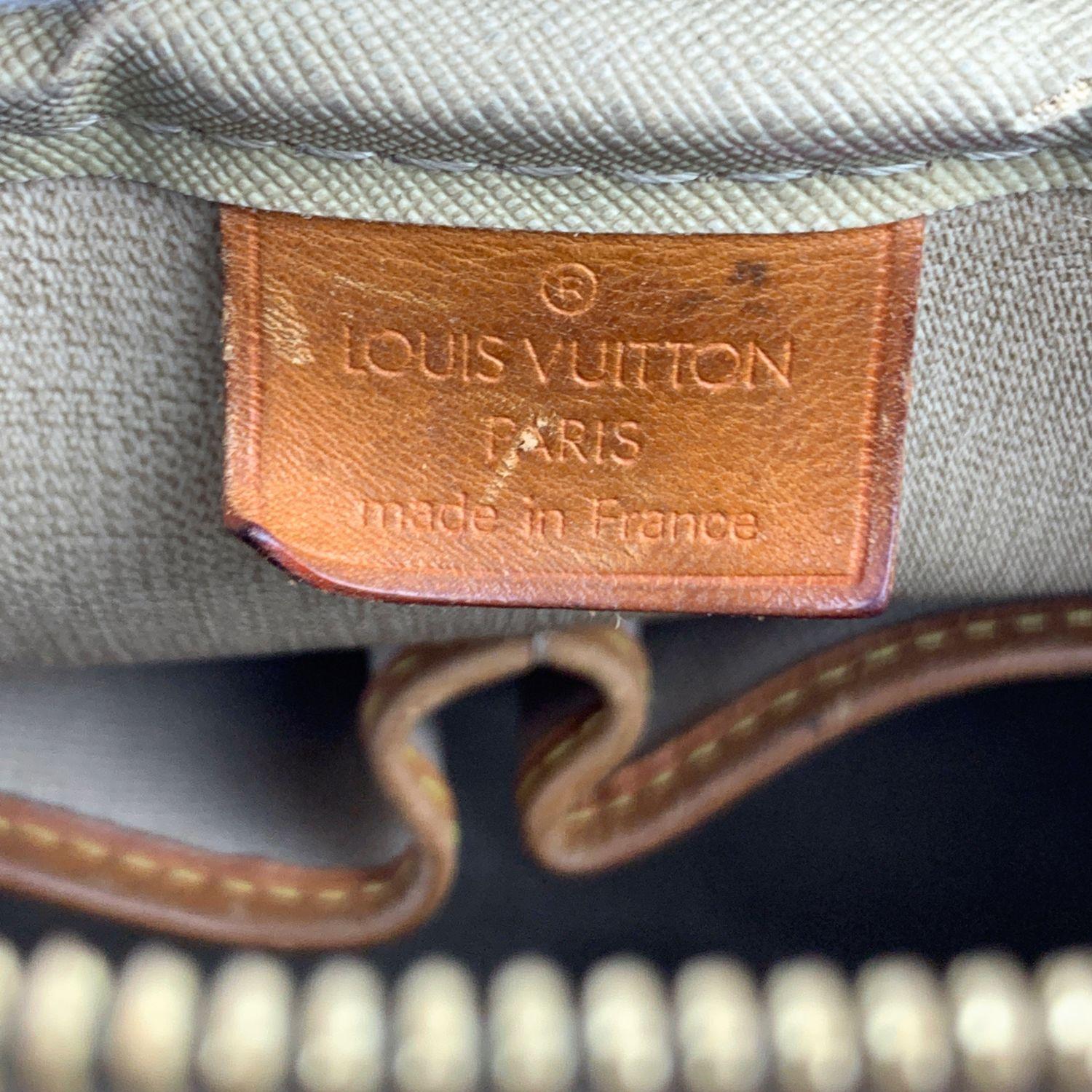 Louis Vuitton Brown Monogram Canvas Deauville Bag Satchel Handbag 3