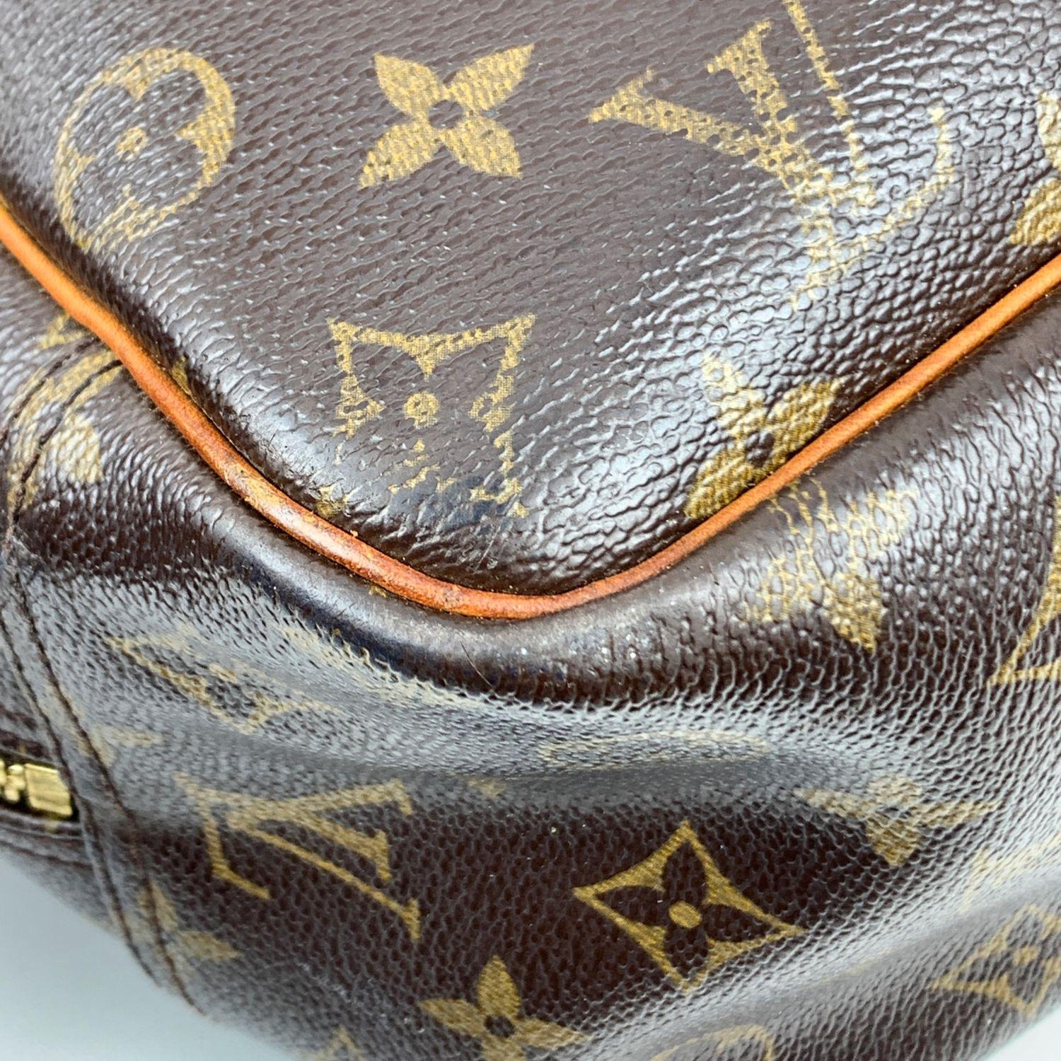 Louis Vuitton Brown Monogram Canvas Deauville Bag Satchel Handbag In Good Condition In Rome, Rome