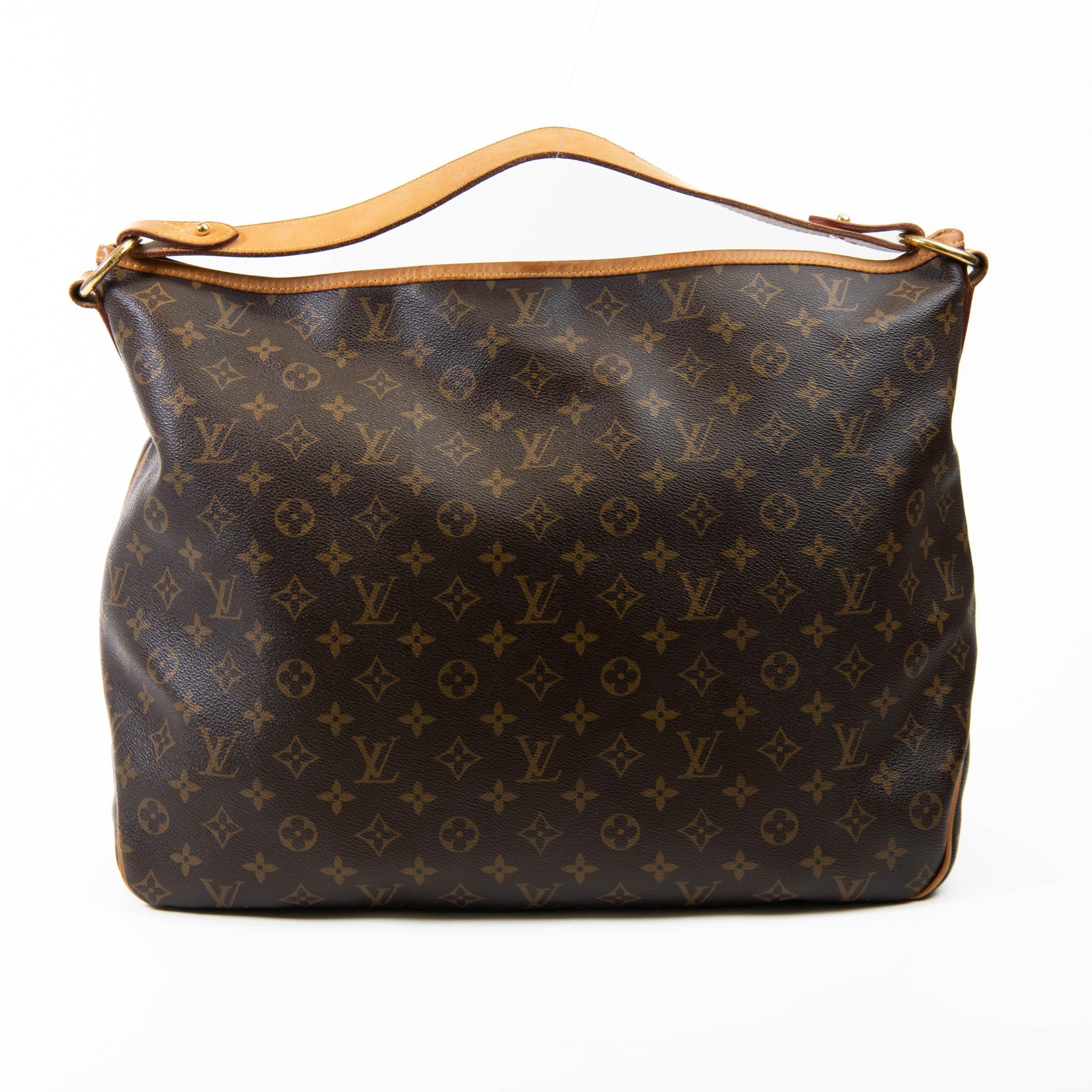 Louis Vuitton Brown Monogram Canvas Delightful GM (Schwarz)