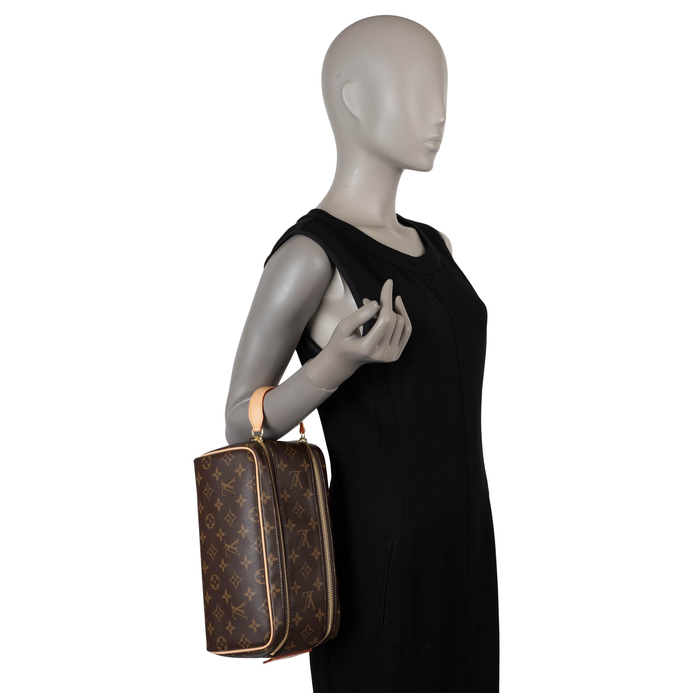 LOUIS VUITTON brown Monogram Canvas DOPP KIT Bag 5