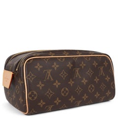 LOUIS VUITTON brown Monogram Canvas DOPP KIT Bag