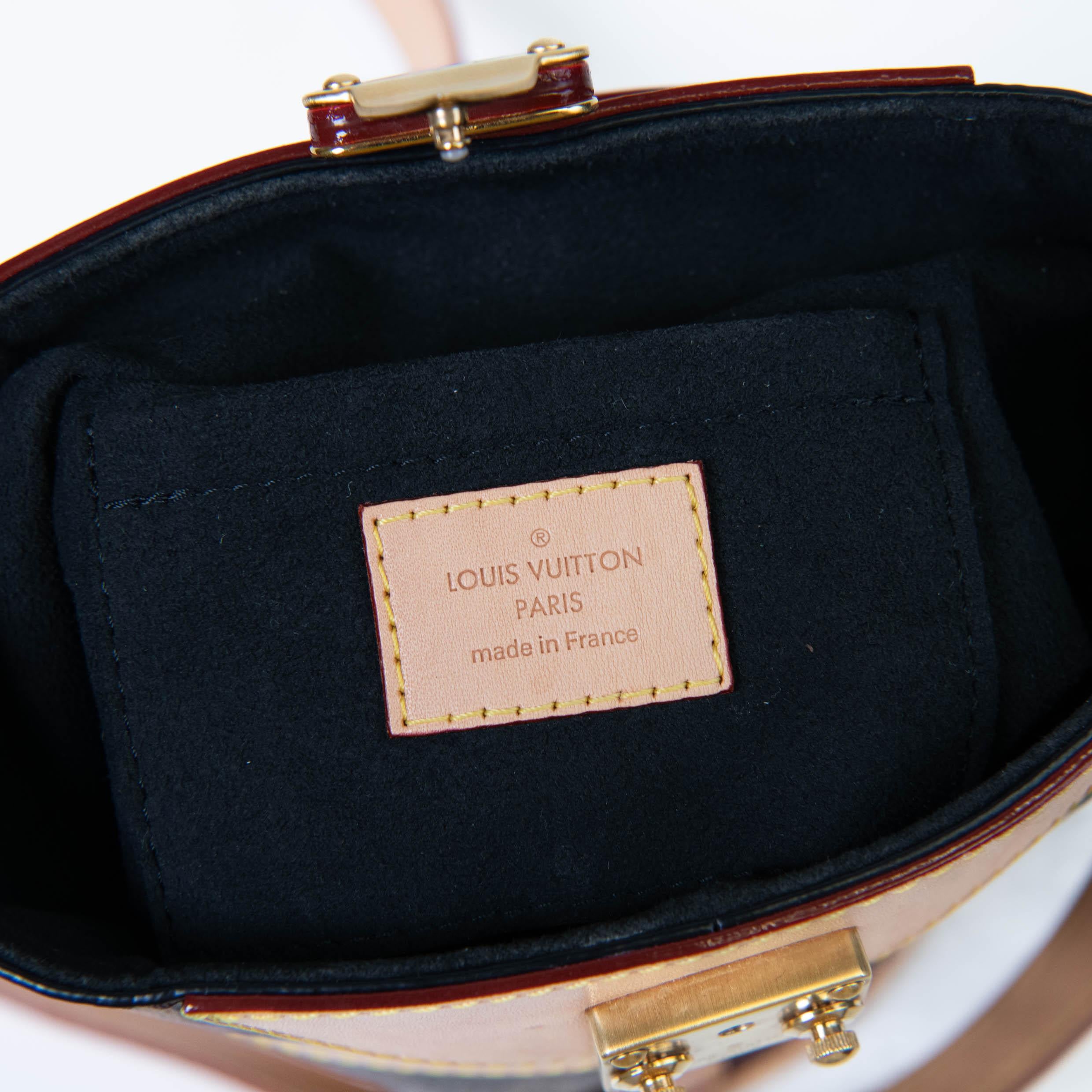 Louis Vuitton Brown Monogram Canvas Duffle Bucket Bag Crossbody 6