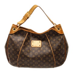 Louis Vuitton Brown Monogram Canvas Galliera PM Hobo Bag