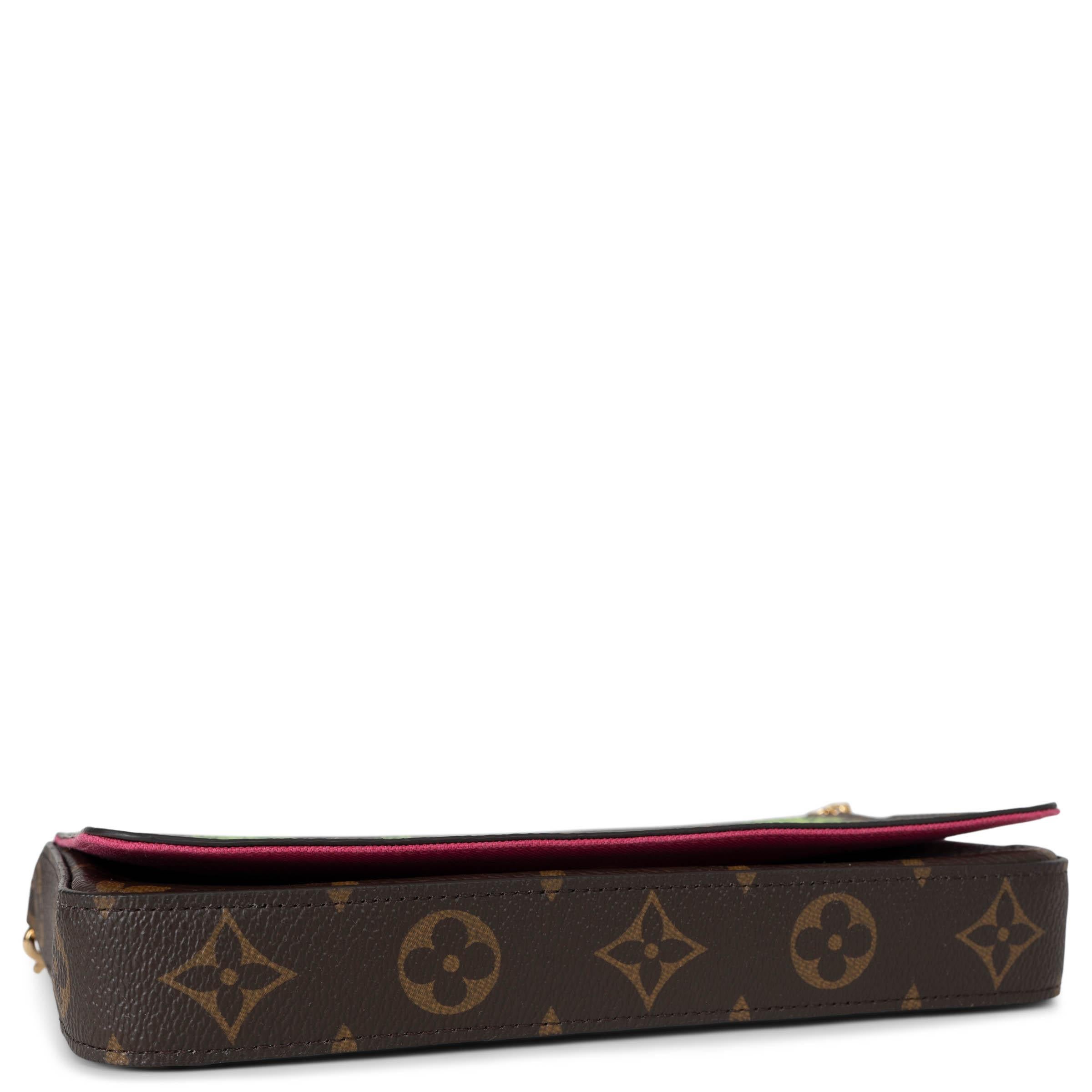Women's LOUIS VUITTON brown Monogram Canvas HOLLYWOOD VIVIENNE FELICIE POCHETTE Bag For Sale