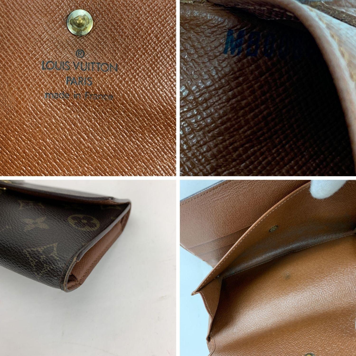 Louis Vuitton Brown Monogram Canvas International Long Wallet In Excellent Condition In Rome, Rome