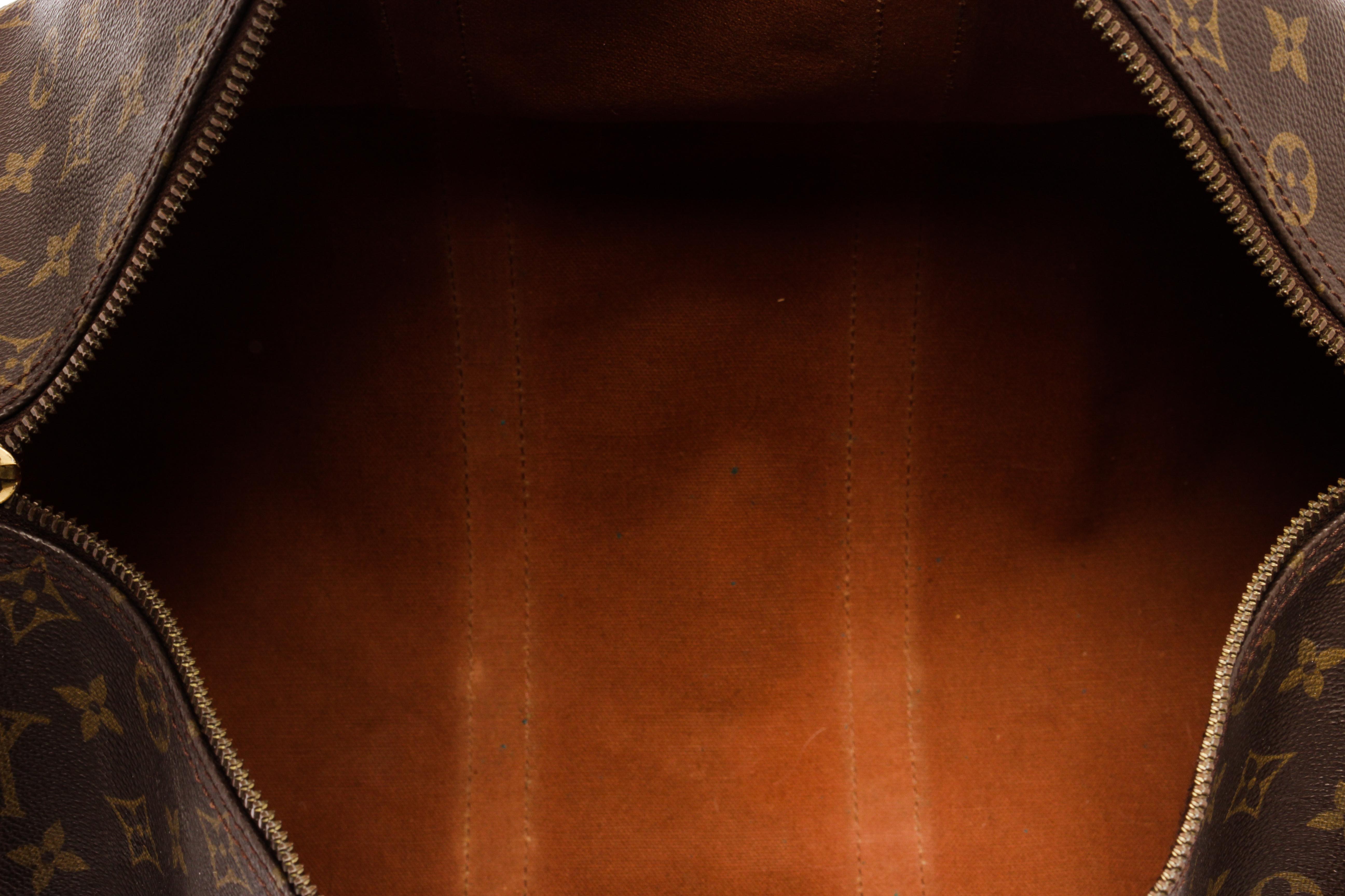 Louis Vuitton - Sac de voyage Keepall 45 en toile marron avec monogramme 6