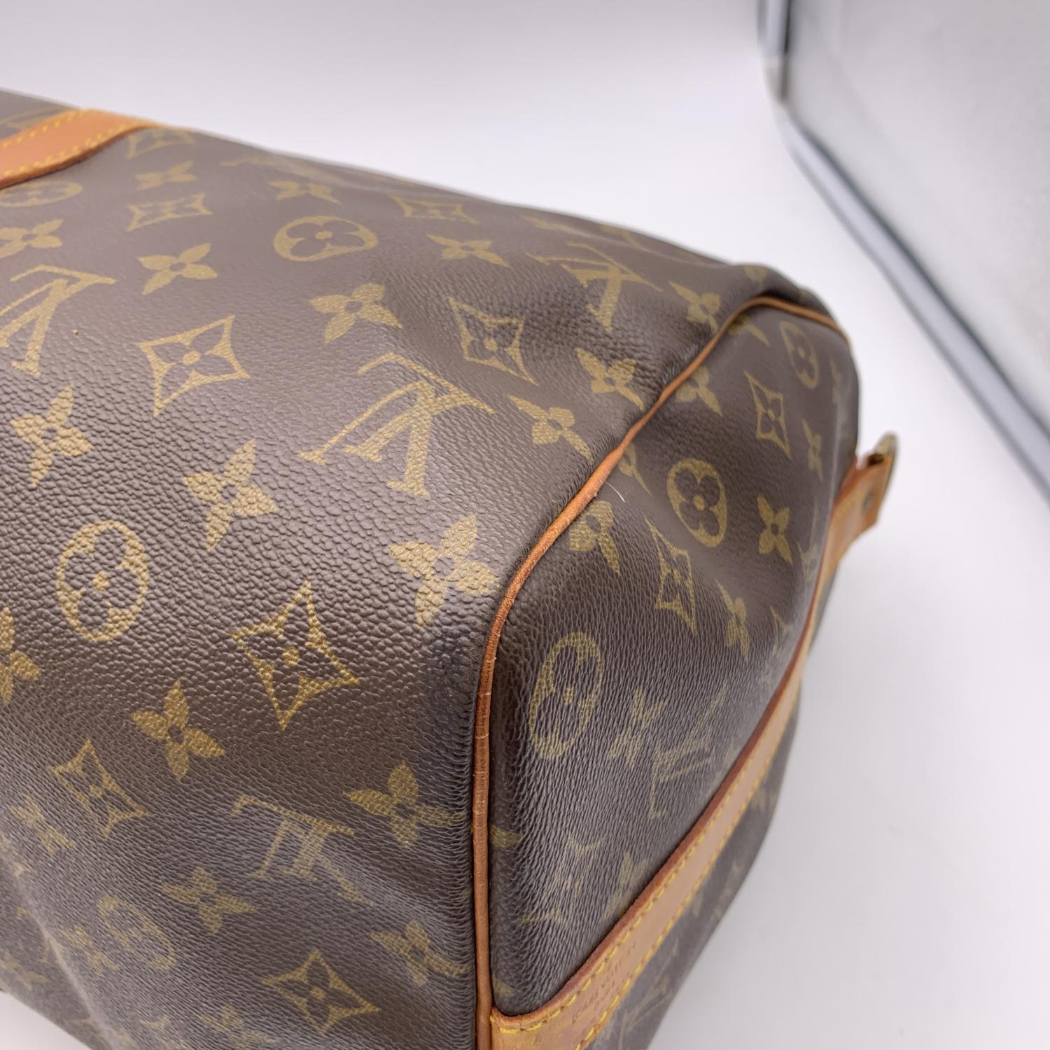 Louis Vuitton Brown Monogram Canvas Keepall 45 Travel Duffel Bag 6