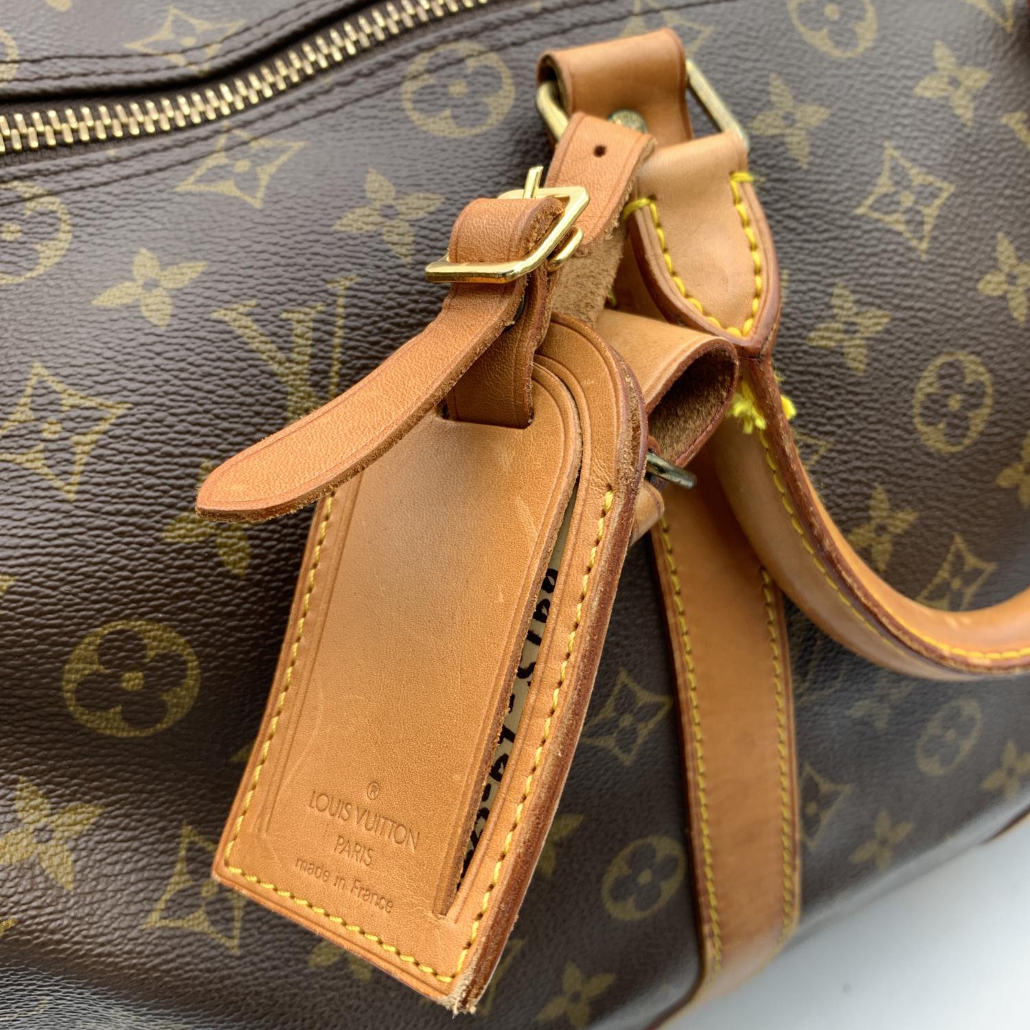 Louis Vuitton Brown Monogram Canvas Keepall 45 Travel Duffel Bag 10