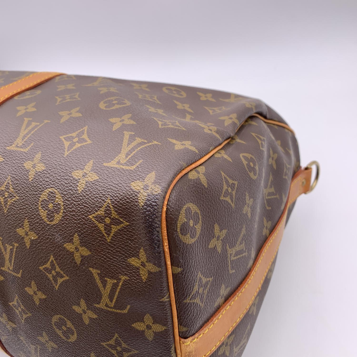 Louis Vuitton Brown Monogram Canvas Keepall 45 Travel Duffel Bag 5