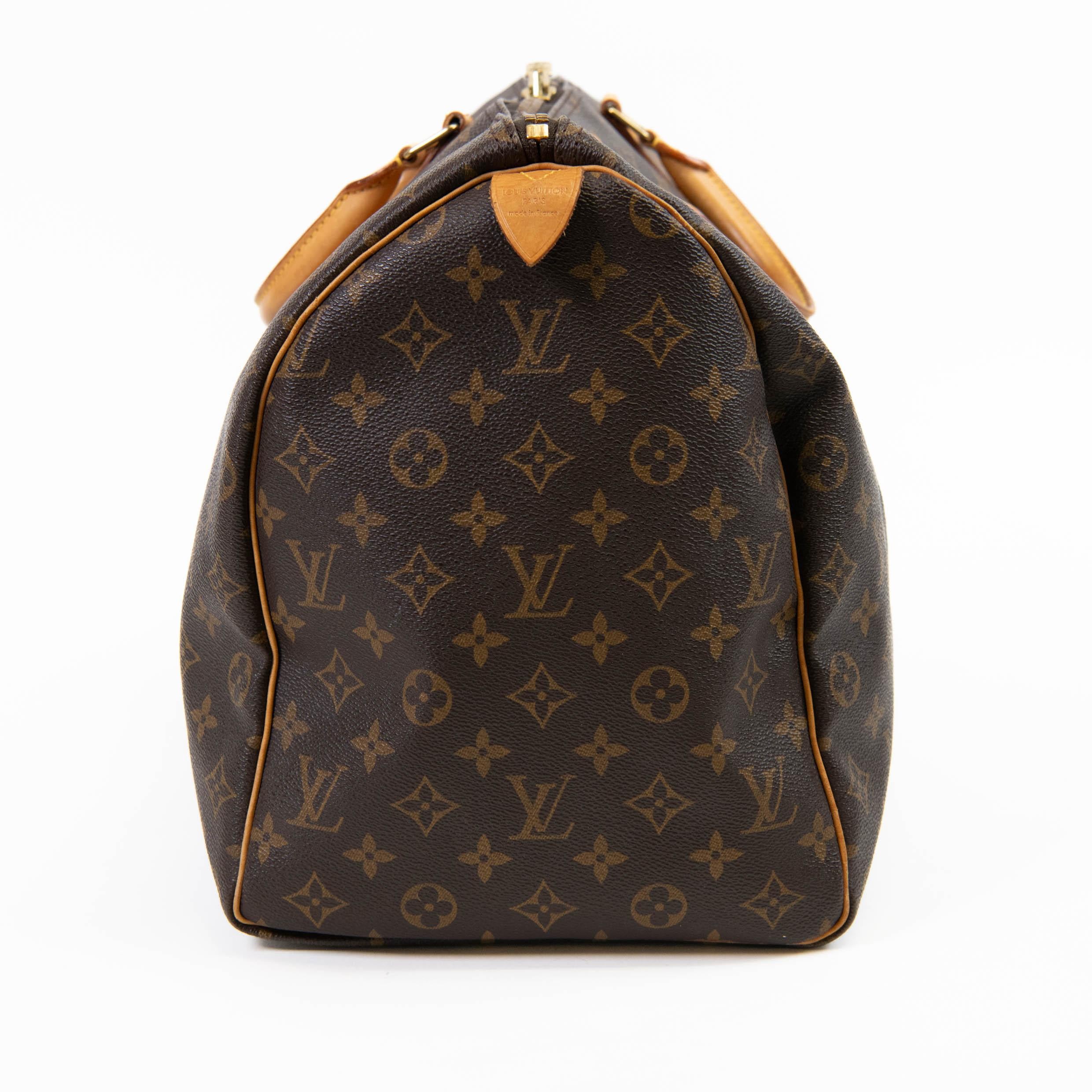 Louis Vuitton Brown Monogram Canvas Keepall 50 In Good Condition In Corona Del Mar, CA