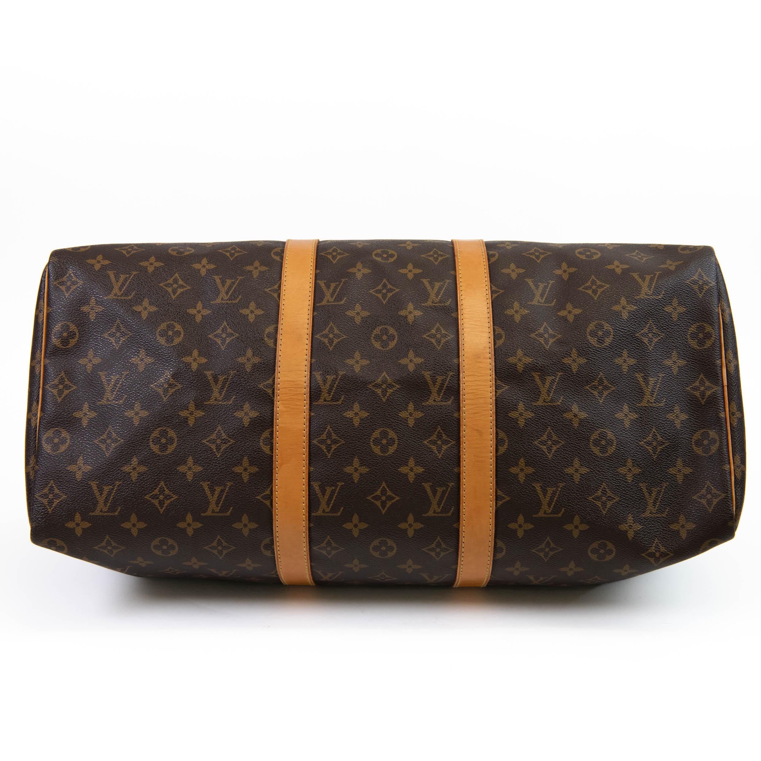 Louis Vuitton Brown Monogram Canvas Keepall 50 1