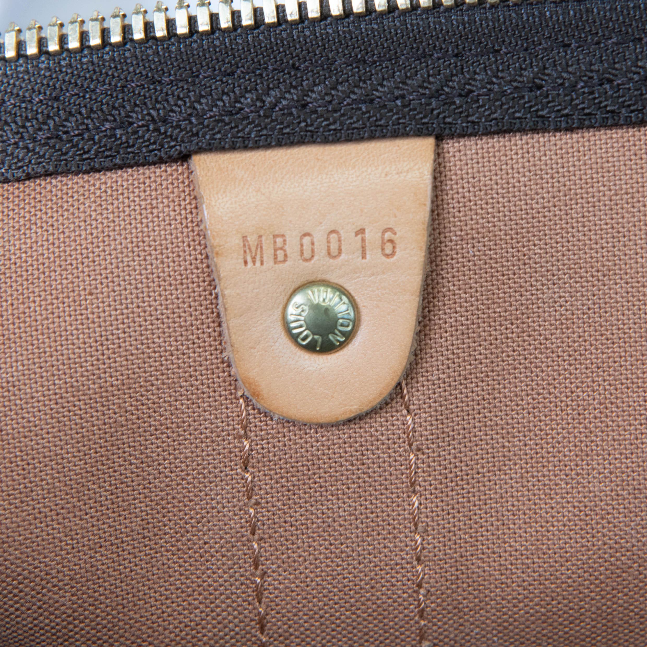 Louis Vuitton Brown Monogram Canvas Keepall Bandouliere 55 For Sale 5