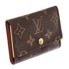 Louis Vuitton Brown Monogram Canvas Leather 6 Key Holder