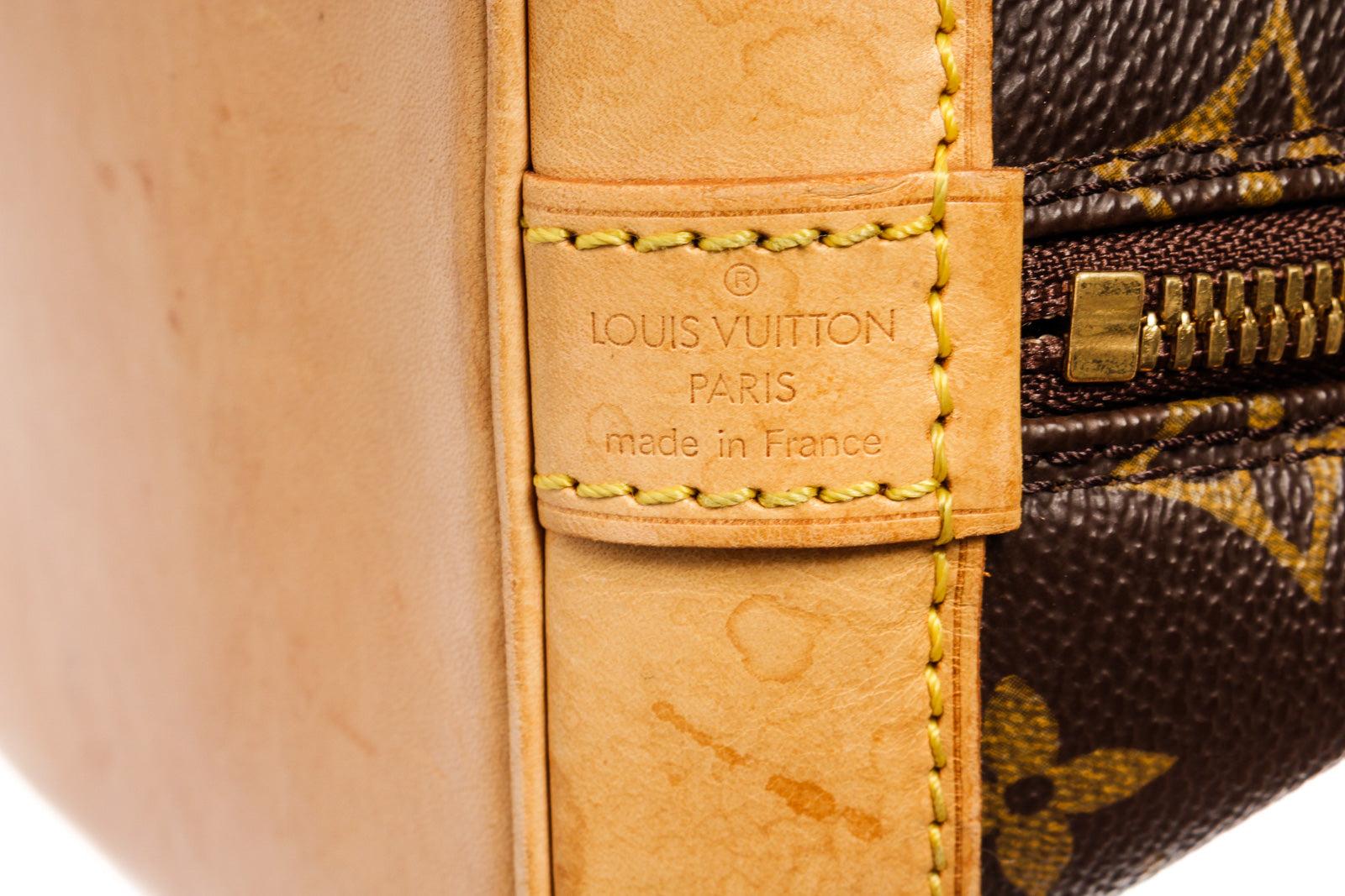 Louis Vuitton Brown Monogram Canvas Leather Alma PM Handbag 4