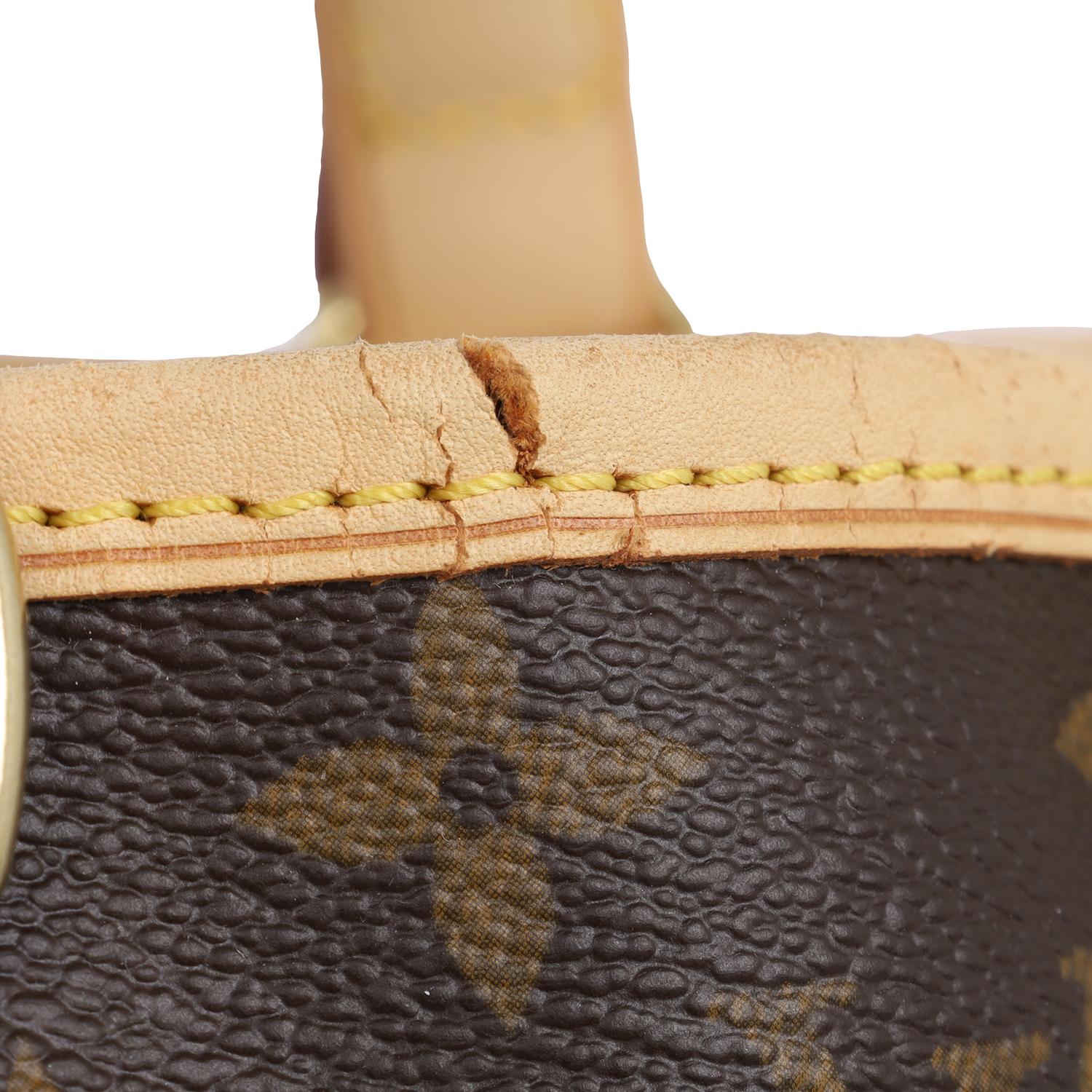 Louis Vuitton Brown Monogram Canvas Leather Batignolles Satchel  For Sale 7