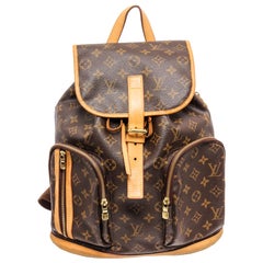 Louis Vuitton Brown Monogram Canvas Leather Bosphore Backpack 