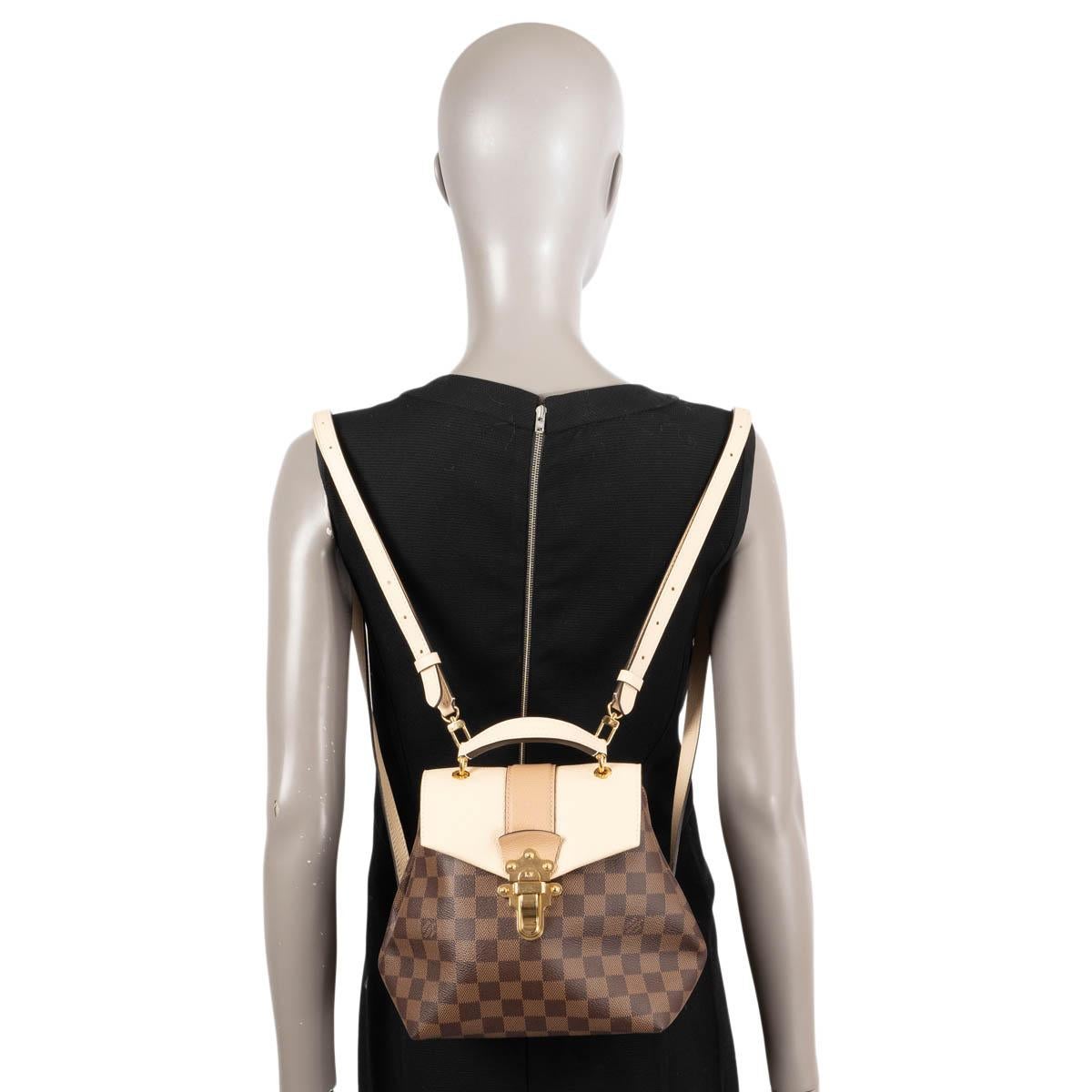 LOUIS VUITTON brown Monogram canvas & leather CLAPTON Backpack Bag 6