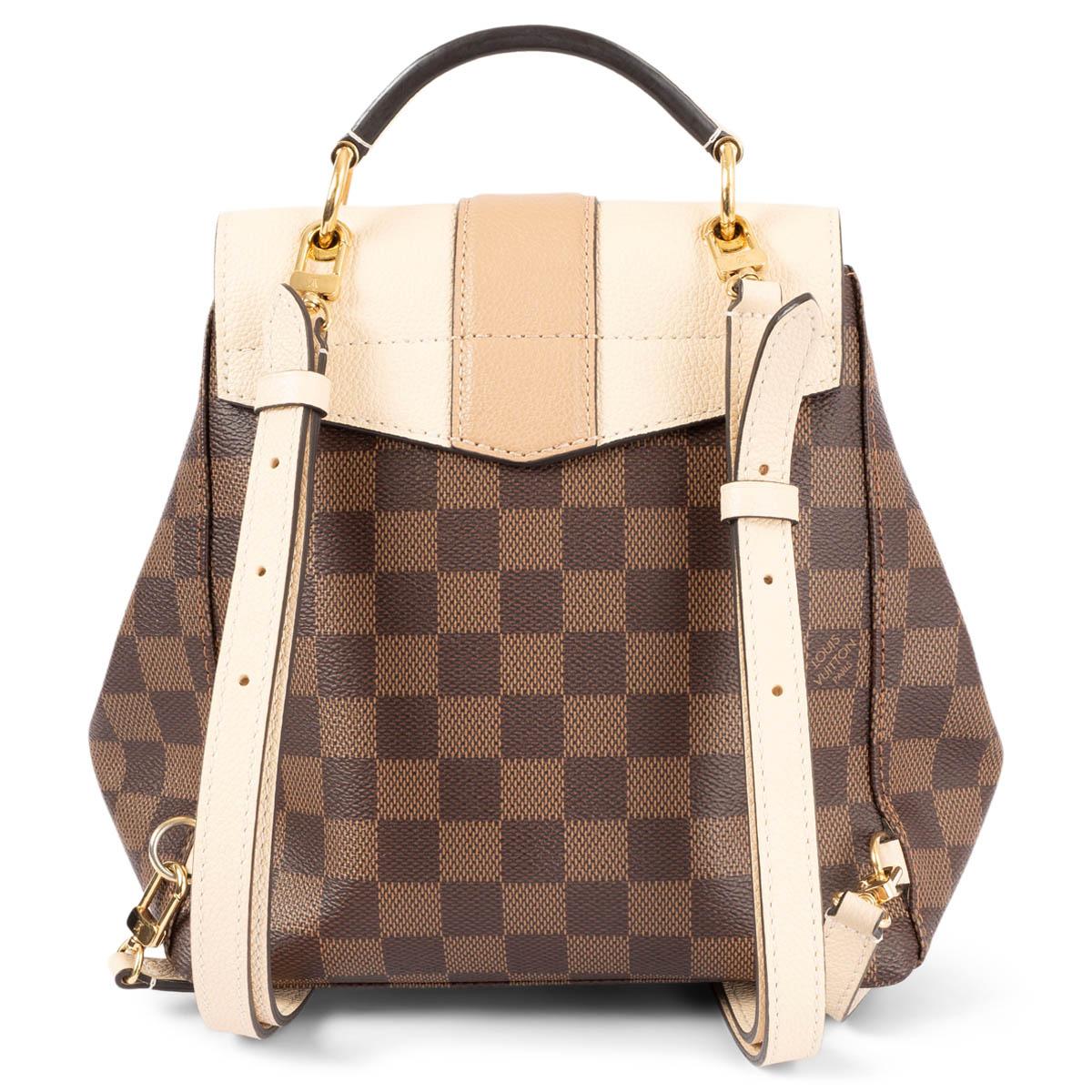 Brown LOUIS VUITTON brown Monogram canvas & leather CLAPTON Backpack Bag