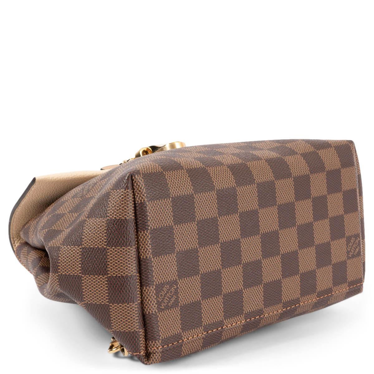 LOUIS VUITTON brown Monogram canvas & leather CLAPTON Backpack Bag In Excellent Condition In Zürich, CH